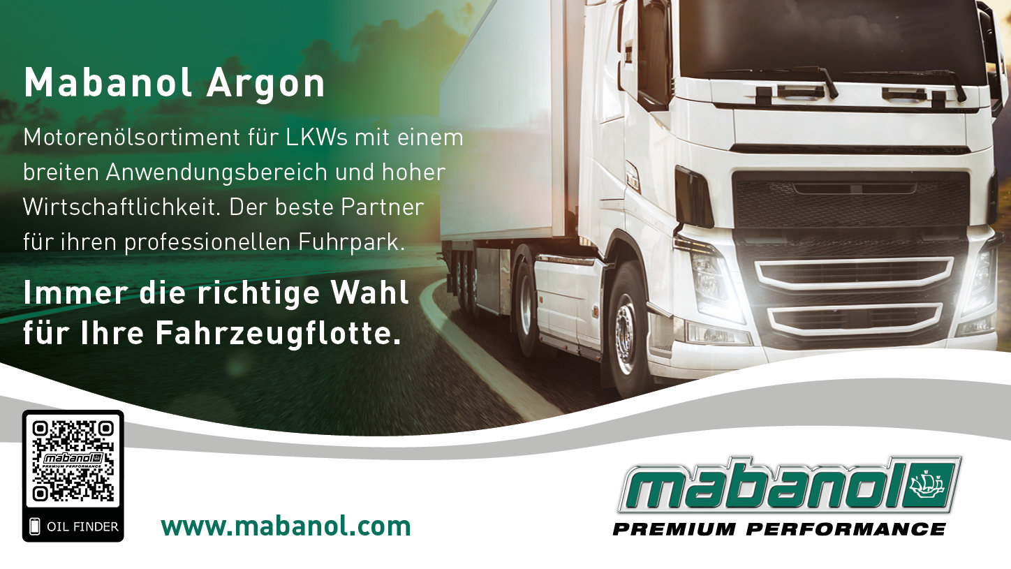 Anzeige für de Mabanol Argon Truck Reihe